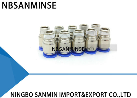 POC-Buis Plastic Pneumatische Delen om Mannelijke Rechte Pneumatische Duw in de Schakelaar Sanmin van de Verbindingsmontage