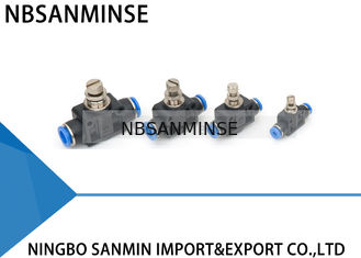 De Componenten Plastic Unie van de PA Pneumatische Montage Hand Rechte van de de Klep Snelle Duw van het Gouverneursgaspedaal de Pijpmontage Sanmin