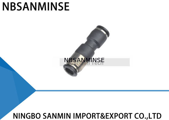 De Montageunie van SPU Pneumatische Rechte Lucht Pneumatische Duw in Zelfdichtende Hoge Sluitklep - kwaliteit Sanmin