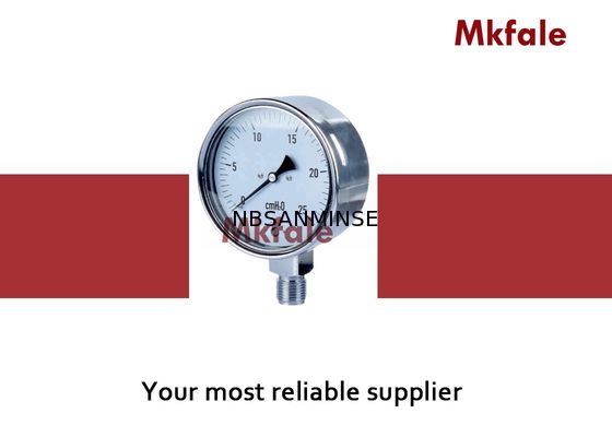 De hydraulische Vloeibare Maat van de het Roestvrije staaldruk van de Drukmaat SMCBS op Niet corrosieve Lijn