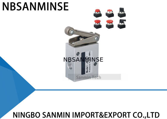 1/4 Mechanische het Type van Klep Pneumatische Einde Mechanische Klep Twee van het Afsluitingsgaspedaal Positie Met drie richtingen