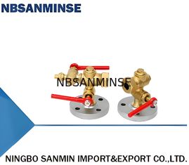 3 4 1.6Mpa Afdichtingsproefdruk Messing PTFE Gesmeed Stalen Flens Type Vloeistofniveaumeter Voor Prestaties