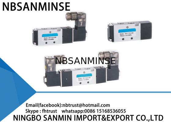 4V Pneumatische Klep Drie van de 100 Reeksensolenoïde Type van Positie het Dubbele Gecontroleerde AirTAC