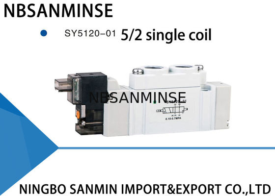 SY5000 mini Pneumatische Stofdichte Positie 5/2 5/3 van de Solenoïdeklep 220VAC