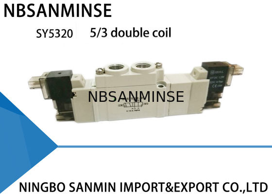 SY5000 mini Pneumatische Stofdichte Positie 5/2 5/3 van de Solenoïdeklep 220VAC