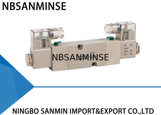 4V210 06 08 het Pneumatische Type van de Klepairtac van de Luchtsolenoïde - 2 manier 3 de Klep van de maniercontrole AC220V DC24V