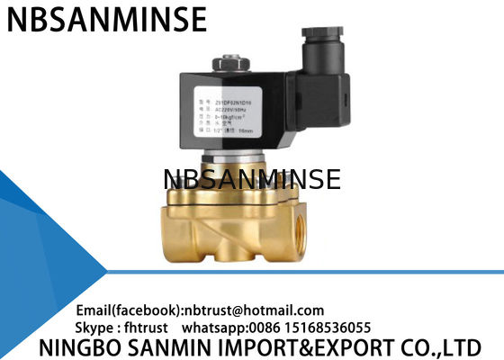 Van de de Solenoïdeklep van het grote Diametermessing Explosiebestendige de Solenoïdeklep 2 Manier