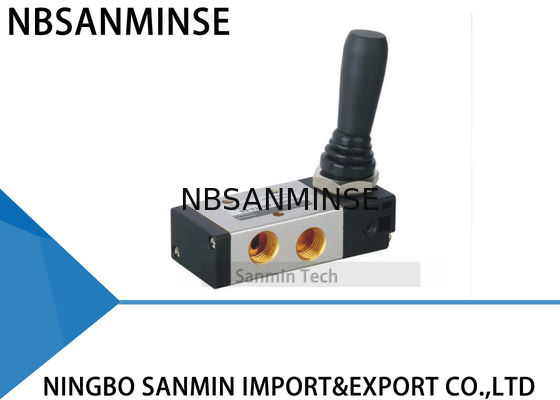 4H Klep van de reeks Pneumatische Solenoïde Twee Positie Positie/Drie Vijf de Trekkracht van de Manierhand