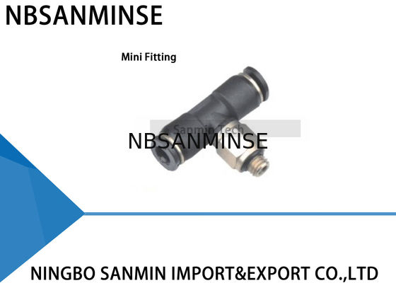 Pb - C Compact One Touch die het Minit-stuk passen die van de Montage Plastic Mannelijke Tak Pneumatische Duw in Schakelaar Sanmin passen