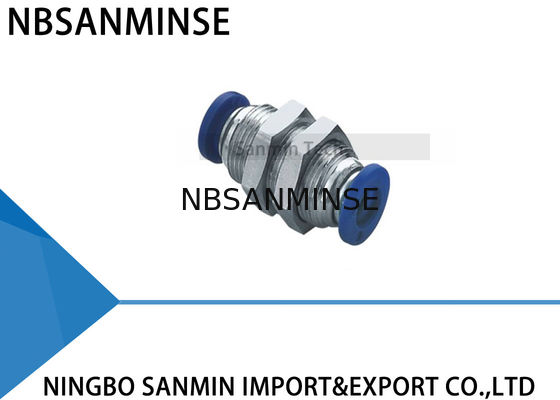 PMM-Waterdicht schotunie van de de Buismontage van Cnnecting Pu van de Buis de Pneumatische Slang Snelle Plastic Montage Sanmin