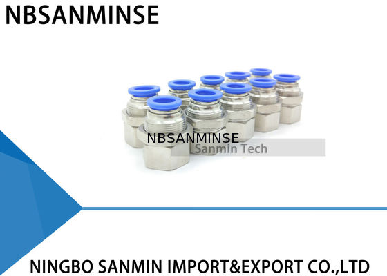 PMF-van de de Montagebuis van de Waterdicht schot Vrouwelijke Rechte Montage Plastic van de Montagetoebehoren de Straat Pneumatische Delen in Sanmin