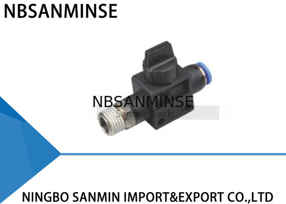 Van de de Datatransportbesturingklep van HVSF Pneumatische de Handdraad aan de Duw van de Slangschakelaar in Maniermontage 2Way/3 Sanmin