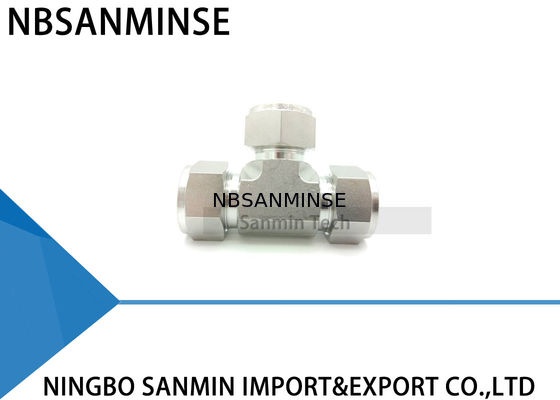 UT Unie het Loodgieterswerk die van de de Pneumatische Buismontage van het T-stukroestvrije staal SS316L Hoogte passen - kwaliteit Sanmin