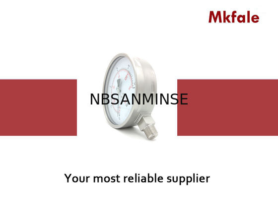 6 Vloeibare de Drukmaat van de duimmanometer met de Rug/de Bodem van SMSS 160mm