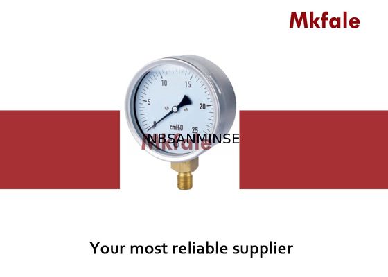 IP44 Maat van de het Waterdruk van de messingsverbinding Vloeistof Gevulde 63mm 75mm 100mm 160mm