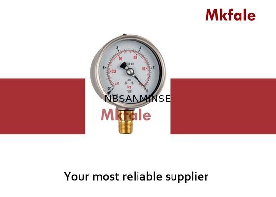 G1 / 4 de Digitale Vloeibare Maat G1/2 van de de Oliedruk van de Drukmaat Vloeistof Gevulde IP65