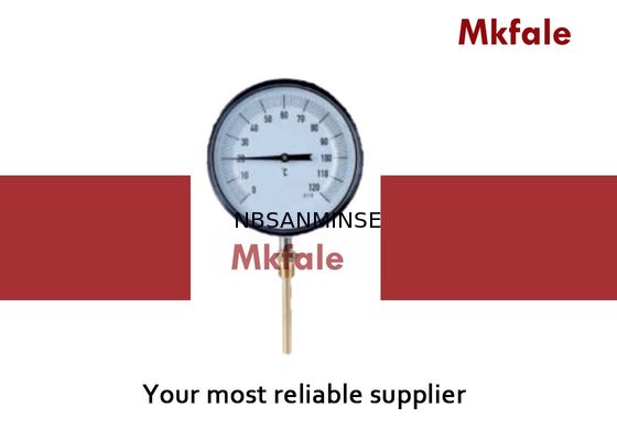 Vloeibaar van de het Roestvrije staal Bimetaalrol van de Drukmaat van het de Thermometerinstrument het Glasvenster
