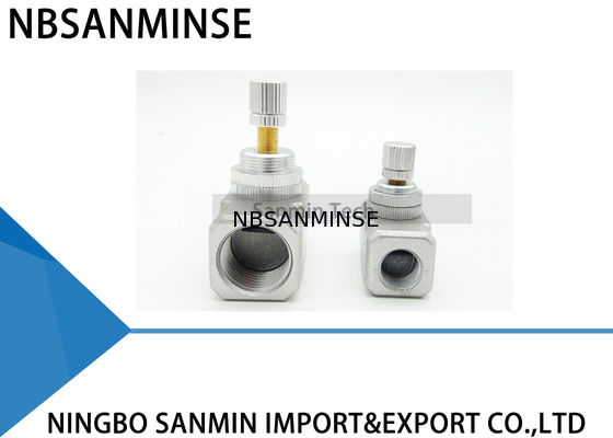 NBSANMINSE AANGAANDE van de de Controleklep van de Stroomcapaciteit de Draad van G Klep van 1/8 1/4 3/8 1/2 de Pneumatische Lucht Standaardcontrole
