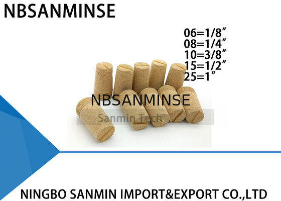 NBSANMINSE D 1/8 1/4 3/8 1/2 1 van het de Geluiddempermessing van Grootte Pneumatische Delen van de de Montageuitlaat Messingsknalpot op Beste Verkoop