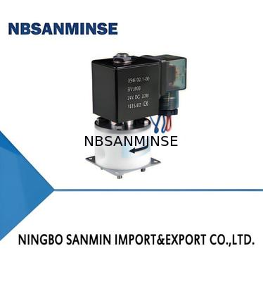 PTFE-solenoïde klep met max. +60°C omgevingstemperatuur 5°C ∼150°C gemiddelde temperatuur en M8×1 G1/8 M6 1/4UNF-28 Linkage