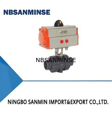 UPVC/CPVC/PPH Elektrische en pneumatische kogelkleppen voor middeldruk 1,2 MPa en lage druk 0,035 MPa~0,35 MPa Toepassingen
