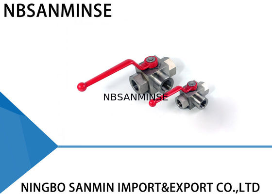 De industriële Hydraulische Van de het WaterKogelklep van de Kogelklephoge druk Goede Prestaties Met drie richtingen