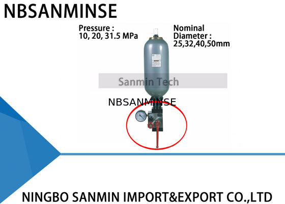 Rechtstreekse de Overstromingsklep van de Koolstofstaal absorbeert de Hydraulische Accumulator Trilling