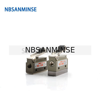 NBSANMINSE V2-M5 V2-1/8 2/2 van de de Controleklep van Mechnical van de Manierlucht van de de Rolklep Pneumatische Bidirectionele de Automatiseringslijn