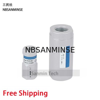 NBSANMINSE Ka-Pneumatische de Luchtklep 1/8 van de Controleklep 1/4 3/8 1/2 3/4 1 1-1/4 1-1/2 2 One Direction Klep voor Automatisering