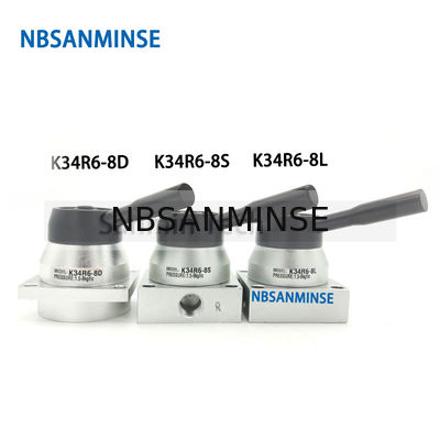 Van de de Handomschakeling van NBSANMINSE K34R6 G1/4 de“ van de de Kleptekening van de de Klep Mechanische Pneumatische Handklep Draad van G 1/4