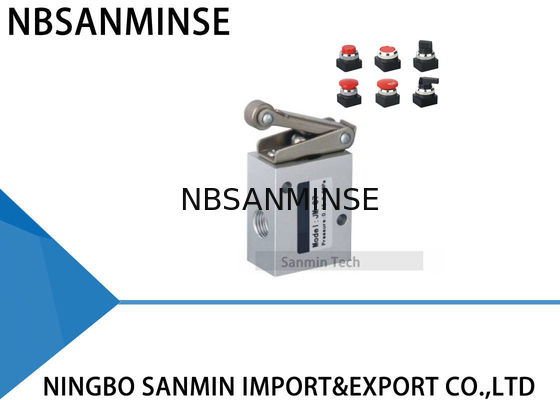 De Reeks 1/4 Mechanische het Type van Klep Pneumatische Einde Mechanische het Gaspedaalklep Twee van JM van de KlepAfsluitklep Positie Met drie richtingen