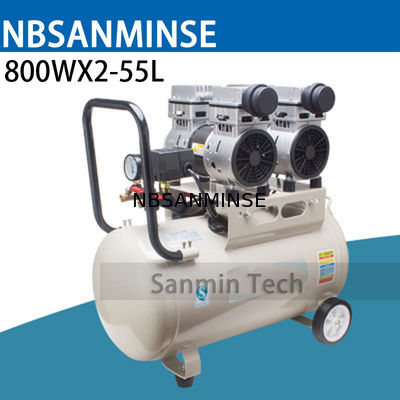 800WX2 - van de de Luchtcompressor van 55L Mini de Hoge druk Stodde Ontwerp van Oilless Houten het Werk Huistoepassing AC220V hoog - kwaliteit